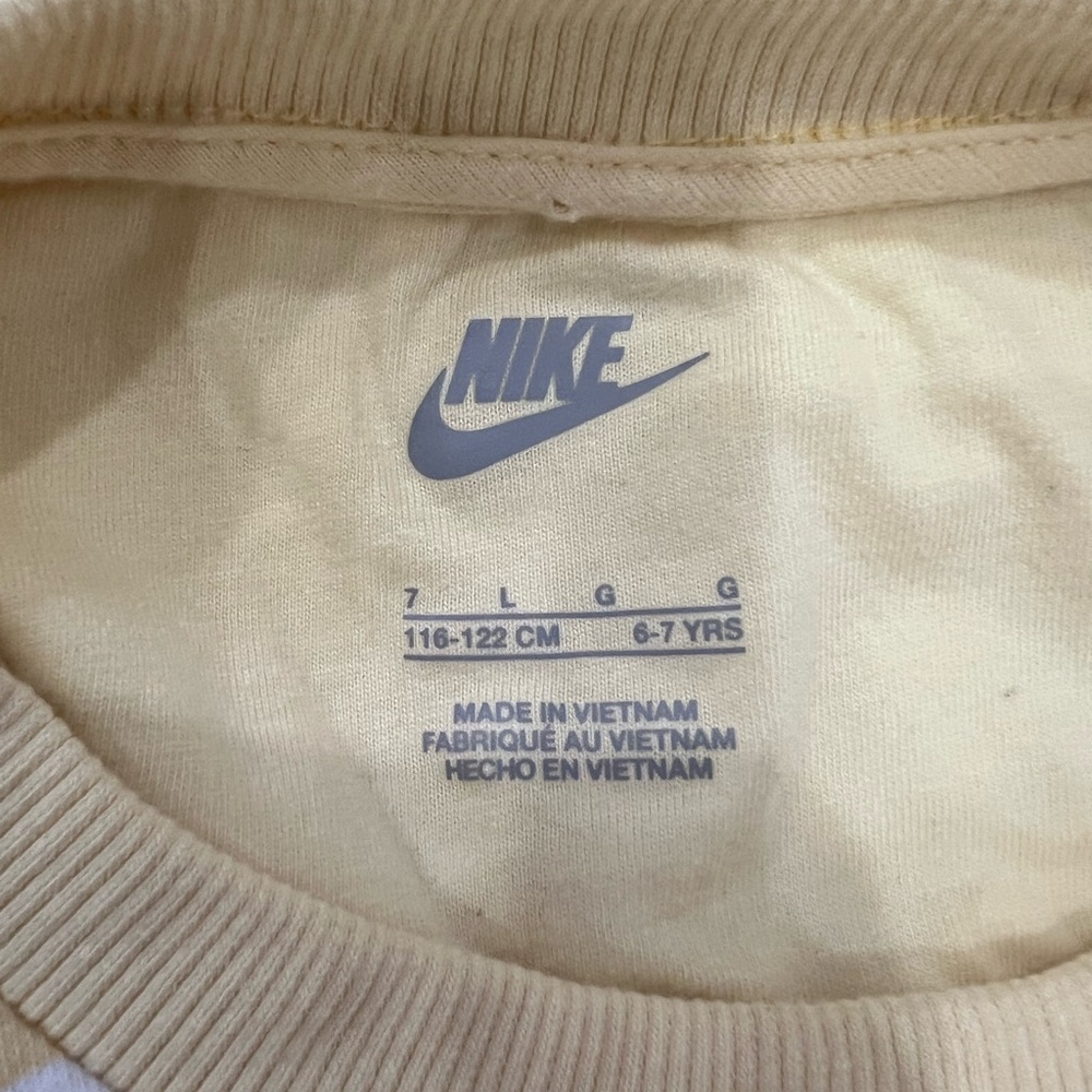 Nike Cream and Yellow marble Swirl Sweatshirt - Picture 4 of 5
